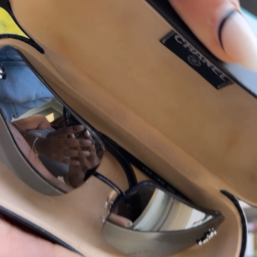 Chanel Black Sunglasses with Case - Picture 2 of 5